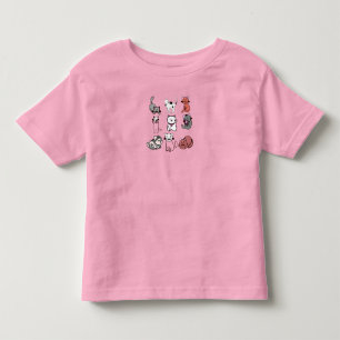 Meisje dat van katten houdt kinder shirts