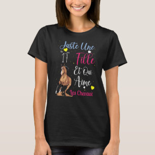Meisje dat van paarden houdt 17 jaar verjaardag t-shirt