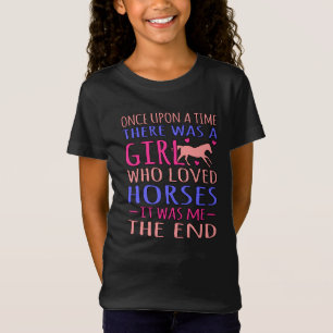 Meisje dat van Paarden houdt, Barrel Racer Horse R T-shirt