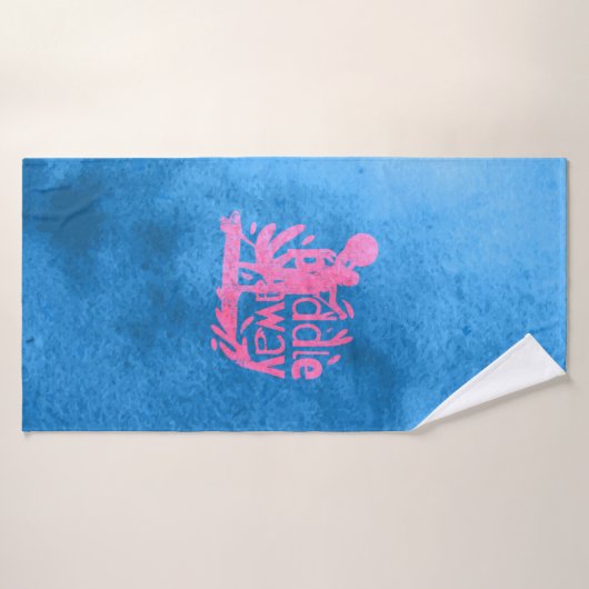 Meisje dat van Paddle houdt Badhanddoek (Badhanddoek)