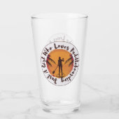 Meisje dat van Peddelplanken houdt Glas (Achterkant)