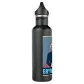 Meisje dat van Songwriter Singer Guitaris houdt Waterfles (Links)