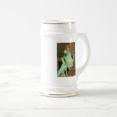 Meisje dat viool speelt bierpul (Voorkant rechts)