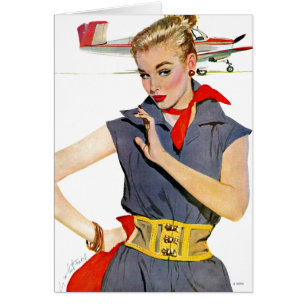 Meisje dat vliegvliegtuigen stort