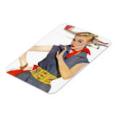 Meisje dat vliegvliegtuigen stort magneet (Linkerzijde)