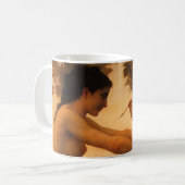 Meisje dat zichzelf verdedigt tegen Cupid door Bou Koffiemok (Voorkant links)