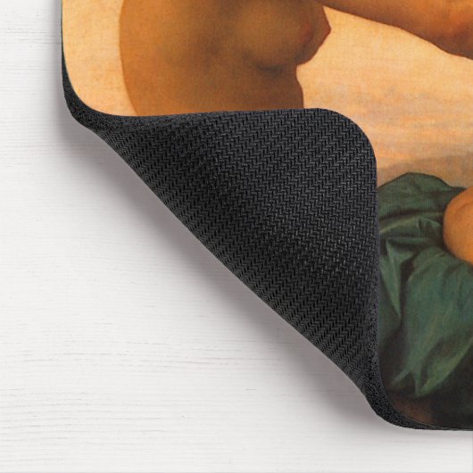 Meisje dat zichzelf verdedigt tegen Cupid door Bou Muismat (Hoek)