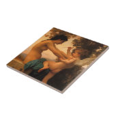 Meisje dat zichzelf verdedigt tegen Cupid door Bou Tegeltje (Zijkant)