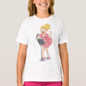 Meisje dat zingt t-shirt (Voorkant)