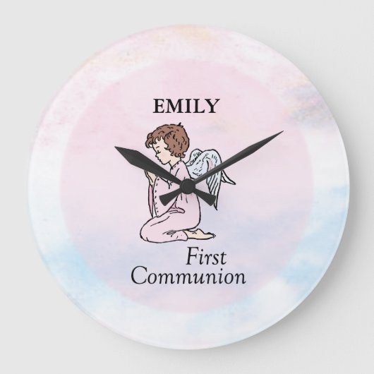 Meisje, de Eerste Engel van de Heilige Communie Grote Klok (Voorkant)