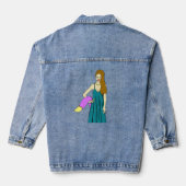 meisje denim jacket (Achterkant)