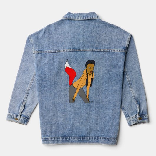 meisje denim jacket (Achterkant)