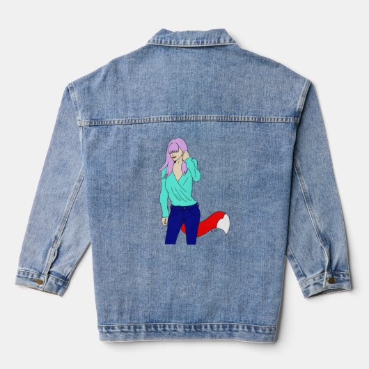 meisje denim jacket (Achterkant)