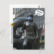 Meisje, denken aan jou - V briefkaart