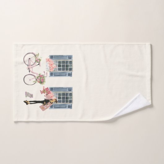 Meisje Designer Tas Purse Hond Honden kunst print Handdoek (Handdoek)