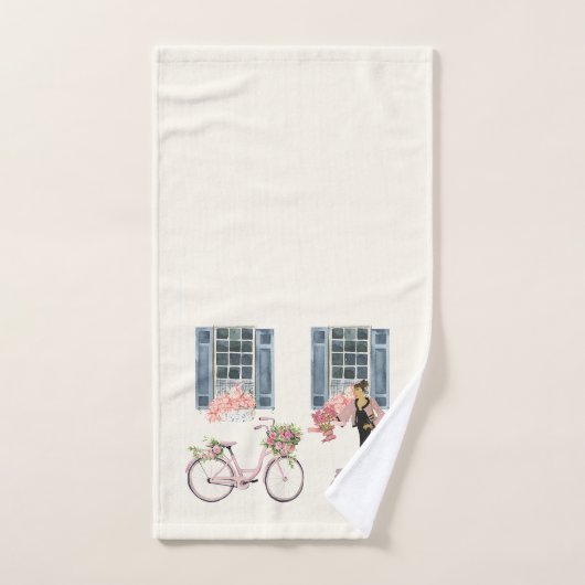 Meisje Designer Tas Purse Hond Honden kunst print Handdoek (Handdoek)