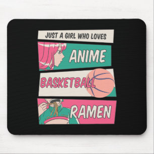 Meisje die houdt van anime basketbal en Ramen Kawa Muismat