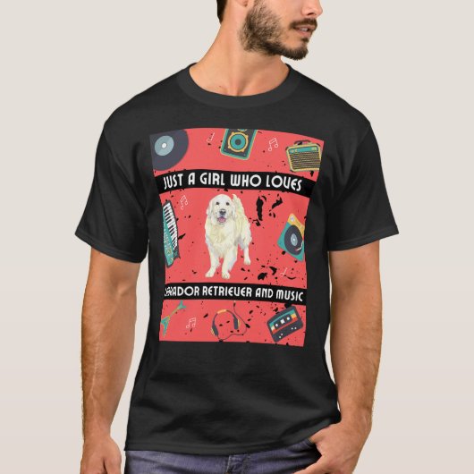 Meisje die houdt van labrador retriever labrador r t-shirt (Voorkant)