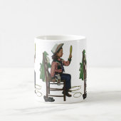  meisje die op Mirror lijkt. Ze is zo groot. Koffiemok (Center)