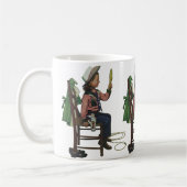  meisje die op Mirror lijkt. Ze is zo groot. Koffiemok (Links)