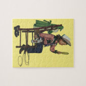 meisje die op Mirror lijkt. Ze is zo groot. Legpuzzel (Horizontaal)