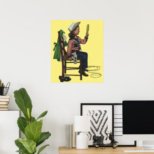 meisje die op Mirror lijkt. Ze is zo groot. Poster