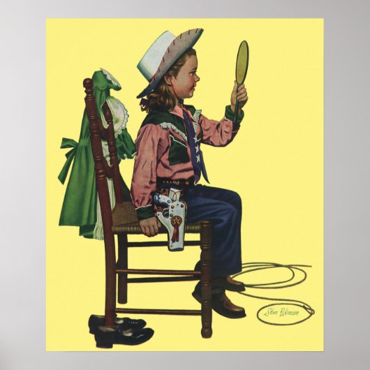  meisje die op Mirror lijkt. Ze is zo groot. Poster (Voorkant)