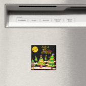 Meisje die van Kerstmisinspiratie houdt Magneet (Insitu (Vaatwasser))