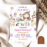 Meisje Dierenartsdieren Kids Verjaardagsfeest Kaart<br><div class="desc">Bellen Alle Feestdieren Shelter Verjaardagsuitnodiging,  Hond & Kat Dierenarts Verjaardagsfeest,  Kinder Dokter,  Bellen Alle Dieren Verjaardagsfeest,  Wild Animals Kind Verjaardagsuitnodiging,  Dog Animal Party Invitation,  Reptile Verjaardagsuitnodiging,  Modern Oerwoud Kids Verjaardag.</div>