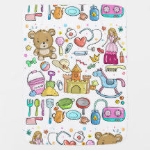 Meisje-dingen baby Blanket