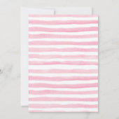 Meisje Dino Verjaardagsfeestje Uitnodigen Kaart (Achterkant)