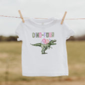 Meisje Dino-Vier Feest Shirt