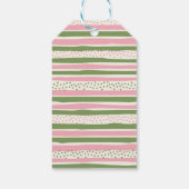 Meisje Dinosaur Tusjurok Tea-Rex Cadeaubijslags Cadeaulabel (Achterkant)