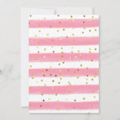 MEISJE DINOSAURUS 1e VERJAARDAG uitnodiging (Achterkant)