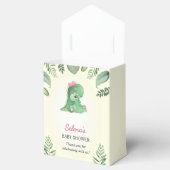 Meisje Dinosaurus Baby shower Sprinkle Gift Treat Bedankdoosjes (Geopend)
