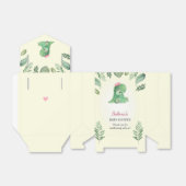 Meisje Dinosaurus Baby shower Sprinkle Gift Treat Bedankdoosjes (Uitgevouwen)