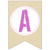 Meisje Dinosaurus Banner Roze Dinosaurus Verjaarda (Derde vlag)