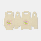 Meisje Dinosaurus Favor Boxes Roze Dinosaurus Favo Bedankdoosjes (Uitgevouwen)