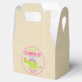 Meisje Dinosaurus Favor Boxes Roze Dinosaurus Favo Bedankdoosjes (Geopend)