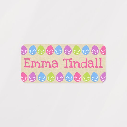 Meisje Dinosaurus Kleding Labels voor Kinderen (Design 2)