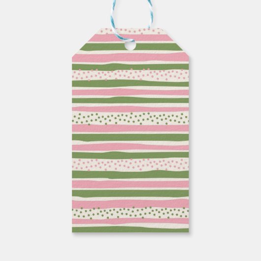 Meisje Dinosaurus Tutu Tea-Rex Gift Labels Cadeaulabel (Achterkant)