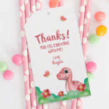 Meisje Dinosaurus Verjaardag Bedankt