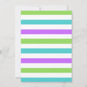 Meisje dinosaurus verjaardag uitnodigingen krijtbo (Achterkant)