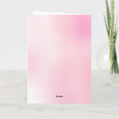 Meisje Dinosaurus Verjaardagsfeestje Bedankkaart (Achterkant)