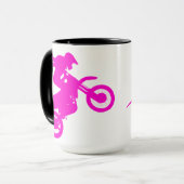 Meisje Dirt Bike Mok (Voorkant links)