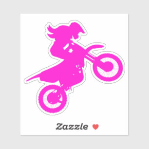 Meisje Dirt Bike Sticker