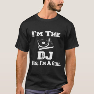 Meisje DJ Platenspeler Shirt
