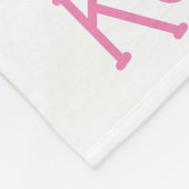 Meisje Doll Spooky Halloween Thema met Naam Fleece Deken (Hoek)