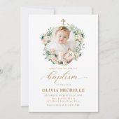 Meisje doop doop doop Bloemen Foto Kaart (Voorkant)