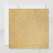 Meisje Doop Faux Goud Glitter Kruis Wit Marmer Kaart (Achterkant)